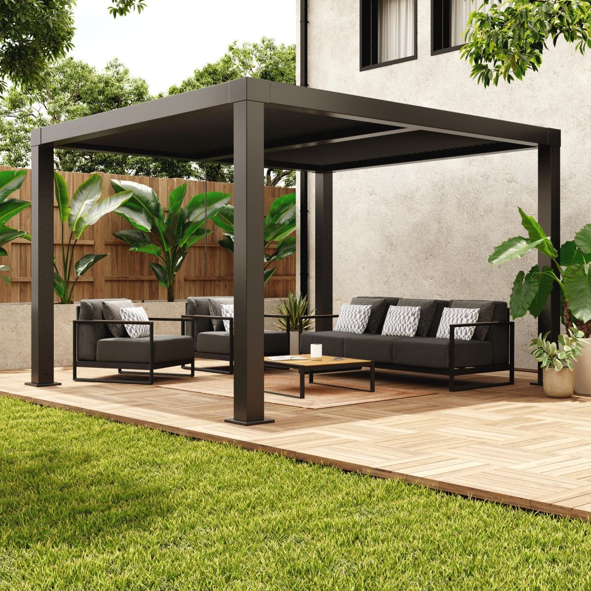 Pérgola de aluminio NATERIAL Clima Bio de Leroy Merlin