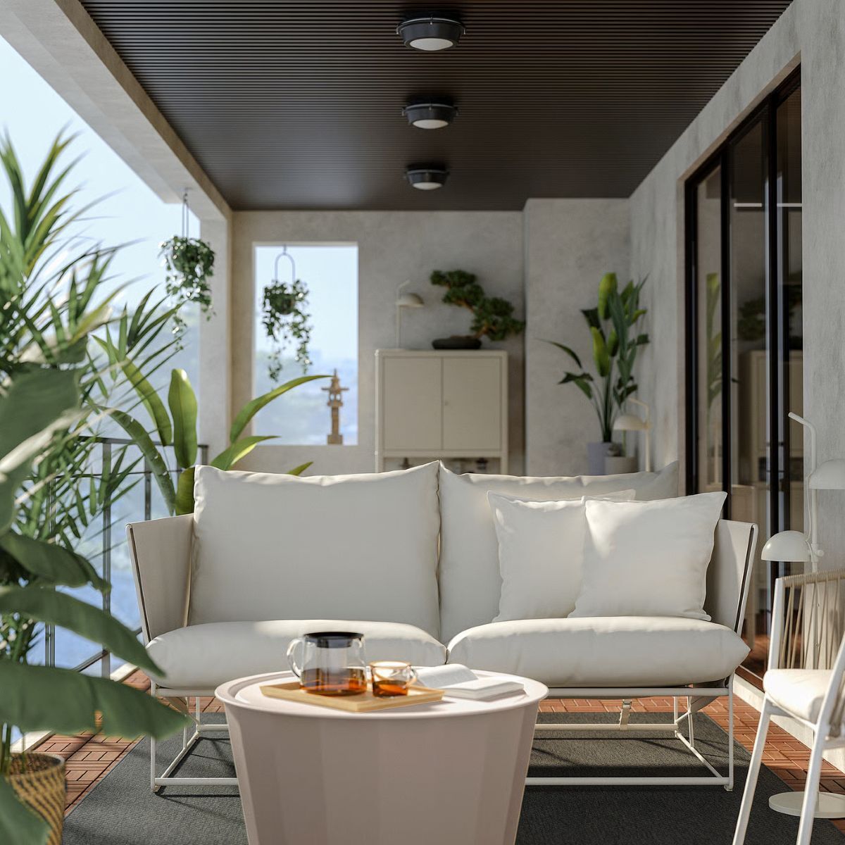 Sofá de 2 plazas de exterior de la serie HAVSTEN-LÅGASKÄR de Ikea