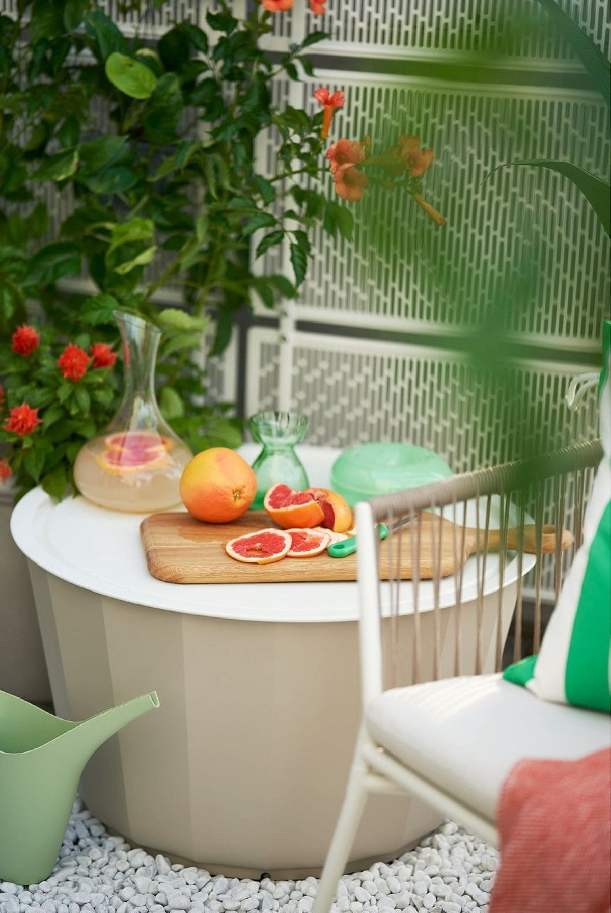 Mesa de centro exterior de la serie LÅGASKÄR de Ikea