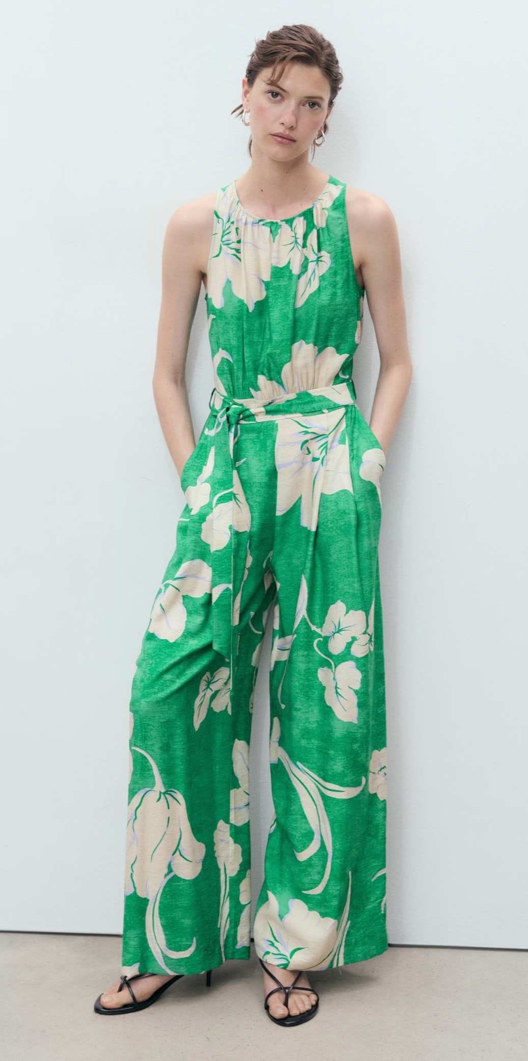 Mono cinturón estampado de Mango