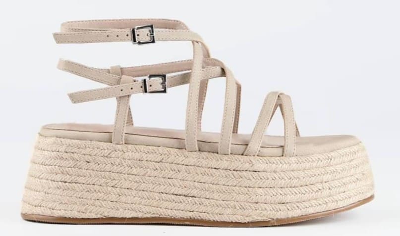 Sandalias de plataforma con hebilla doble y ajuste de tiras