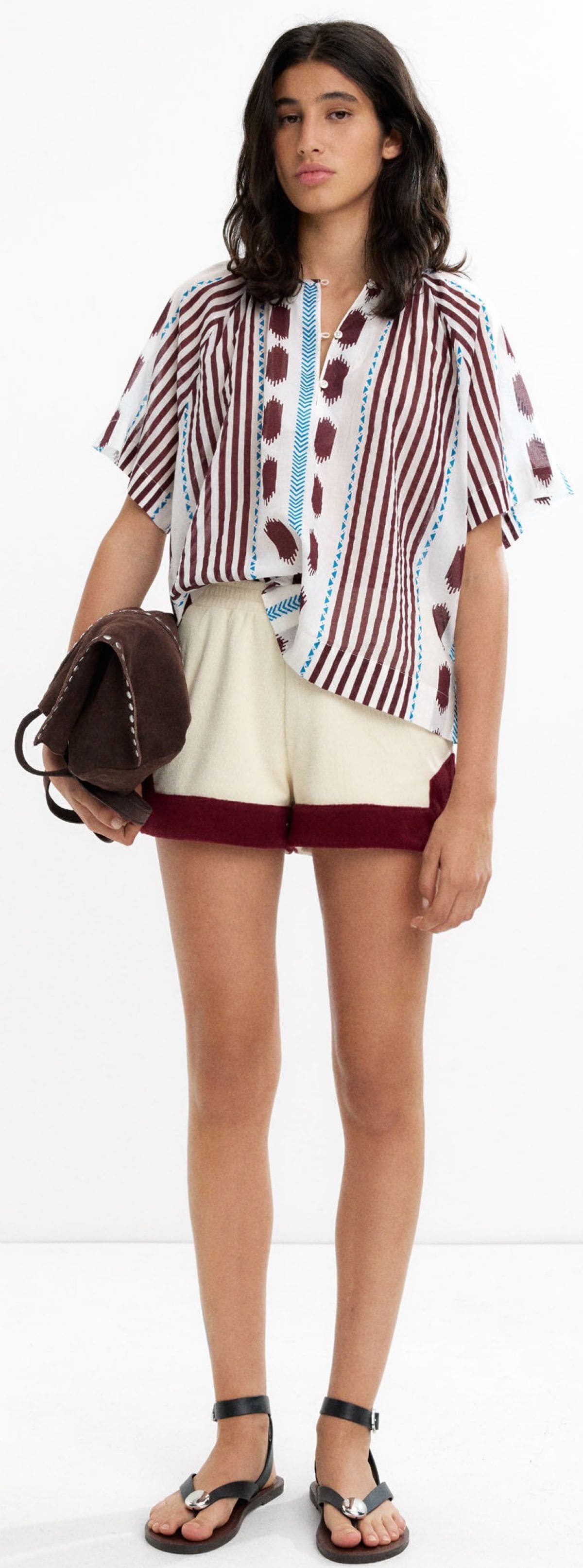 Blusa estampada 100% de algodón de Parfois