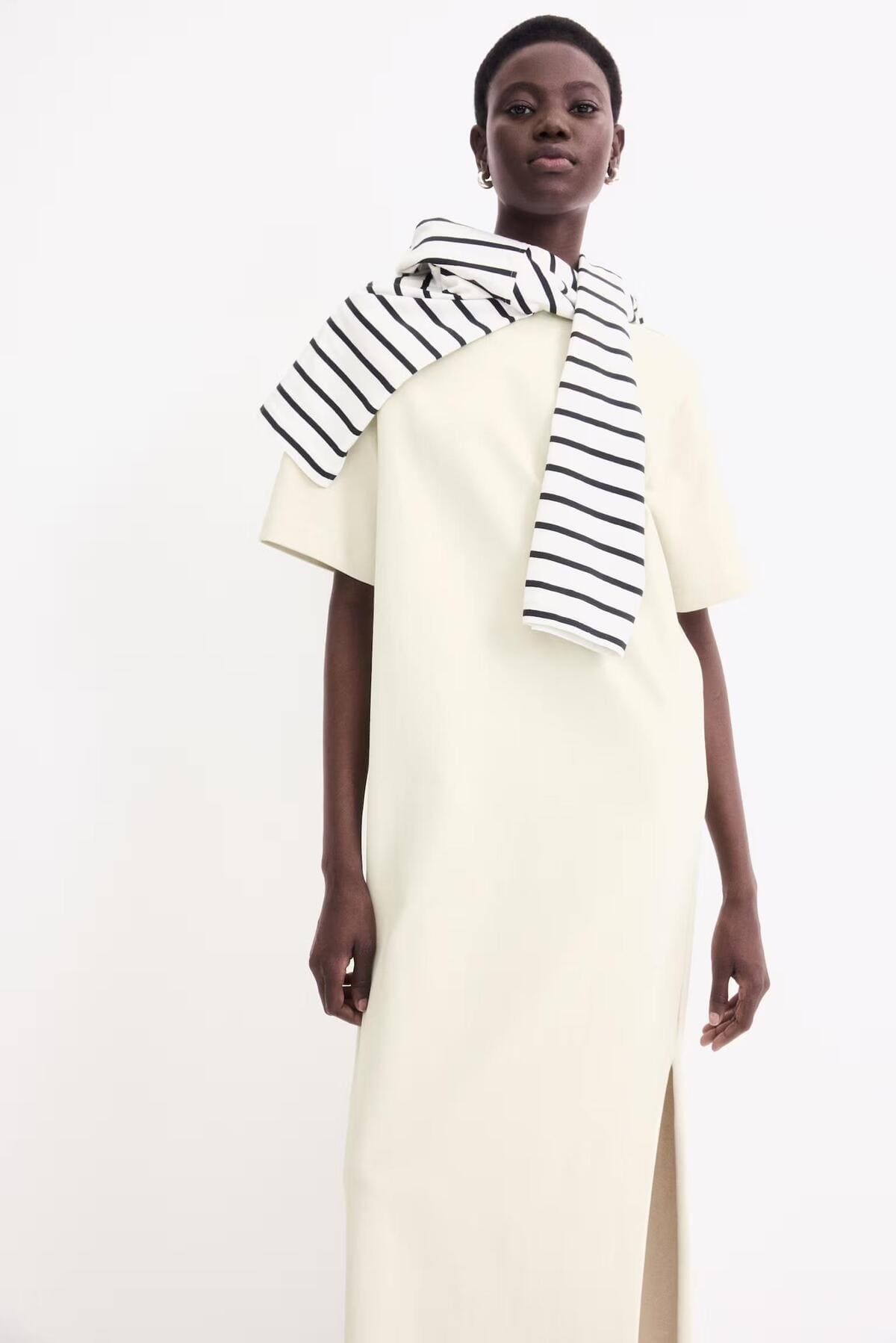 Vestido tipo camiseta largo