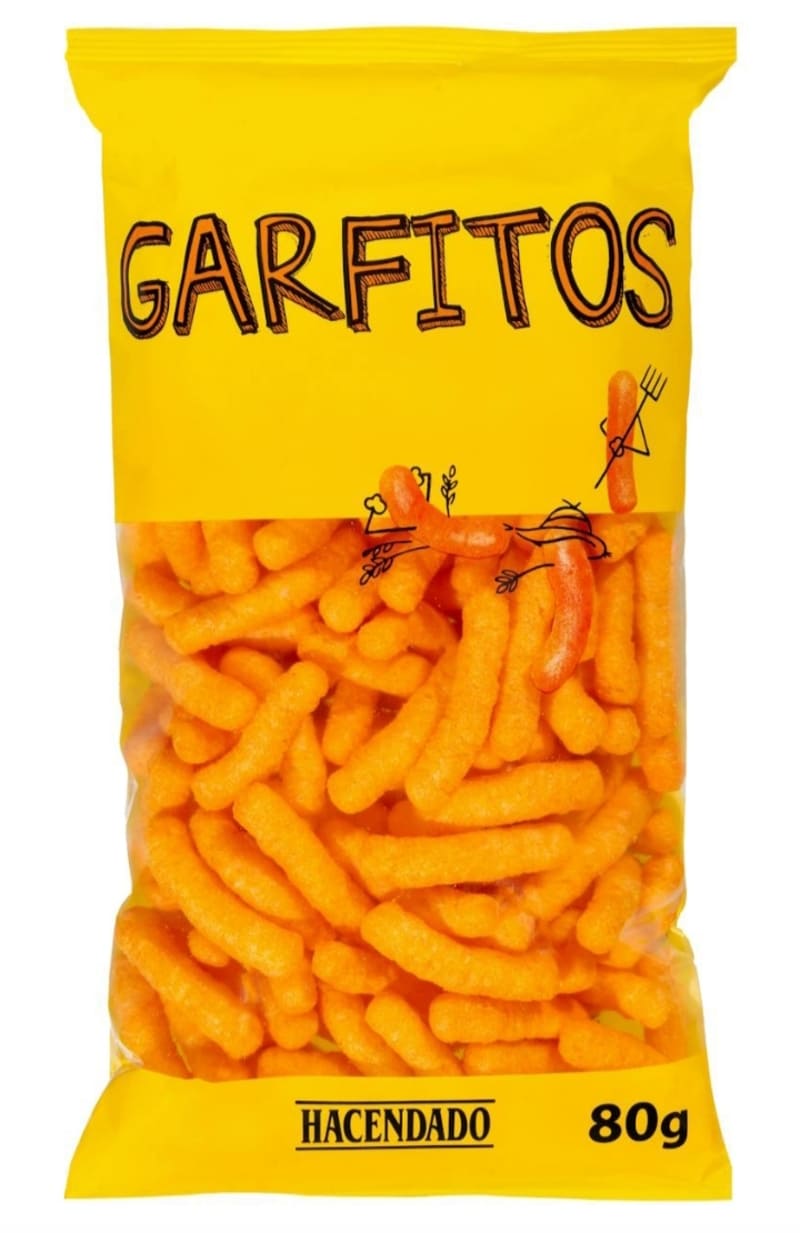 Garfitos de maíz sabor queso Hacendado