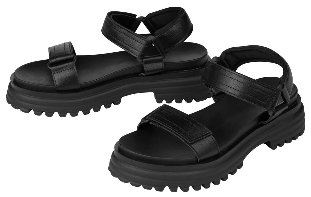 Sandalias de plataforma con detalle de suela track