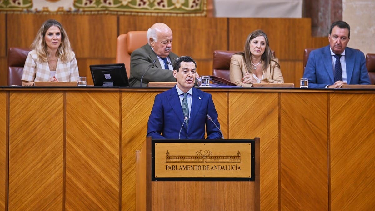 Juanma Moreno, durante el Debate sobre el Estado de la Comunidad | Salvador López Medina
