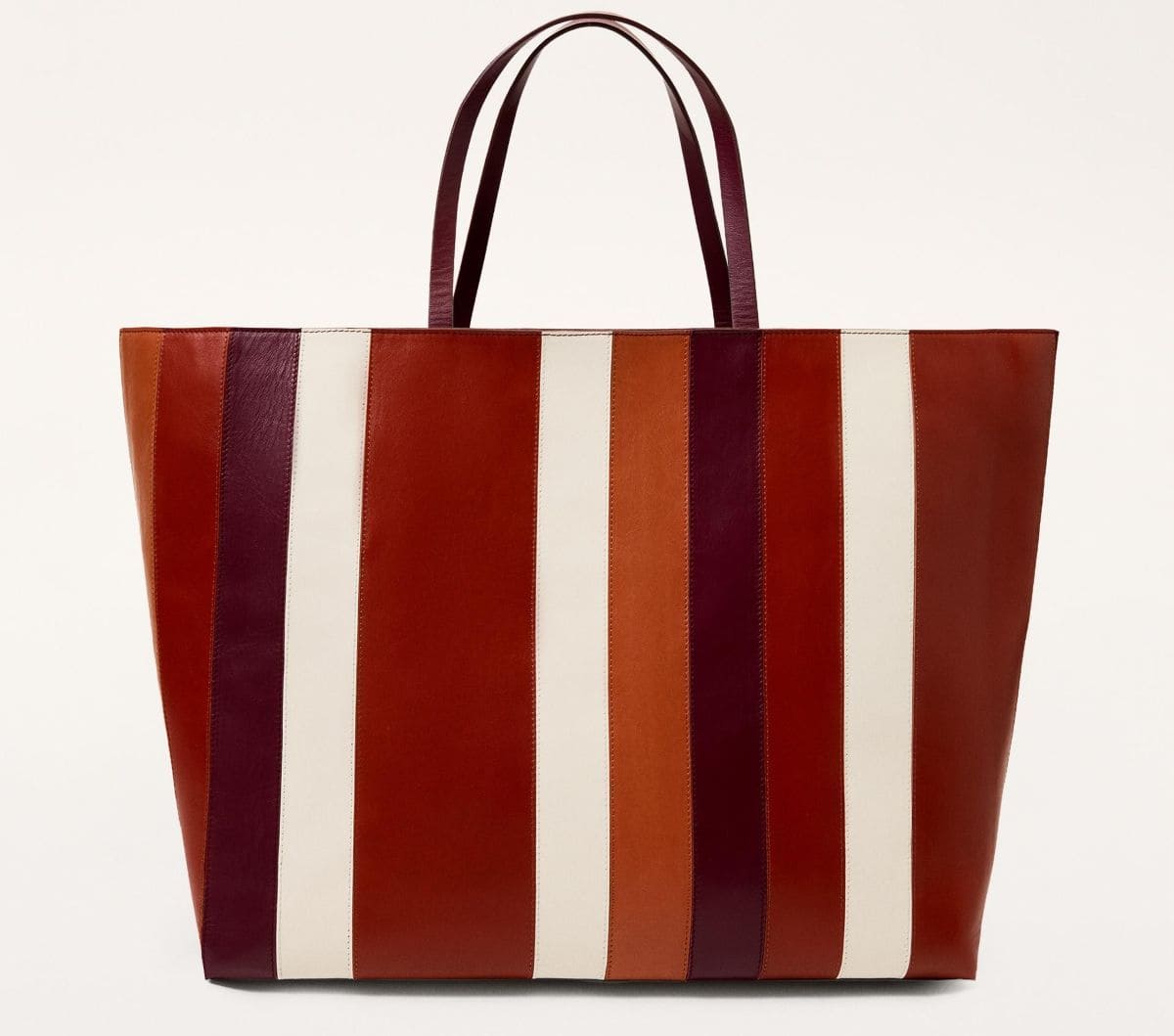 Maxi shopper rayas piel limited edition de Zara