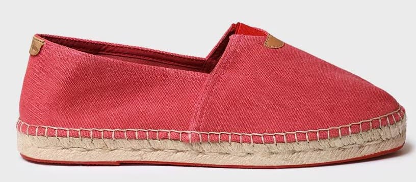 Alpargatas planas de tejido en tonos lisos