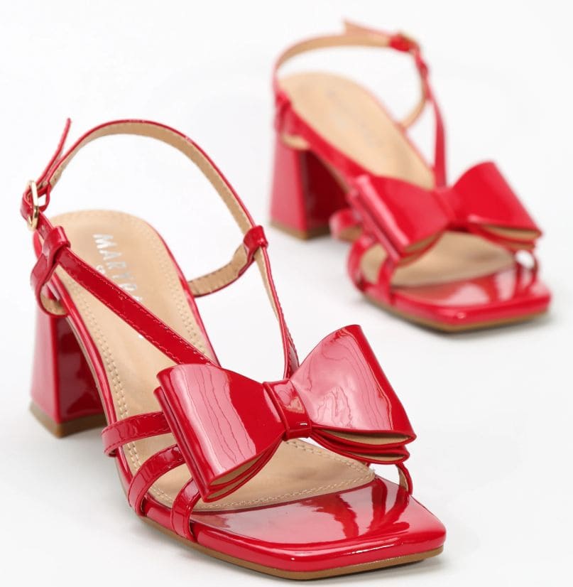 Sandalias tacón lazo