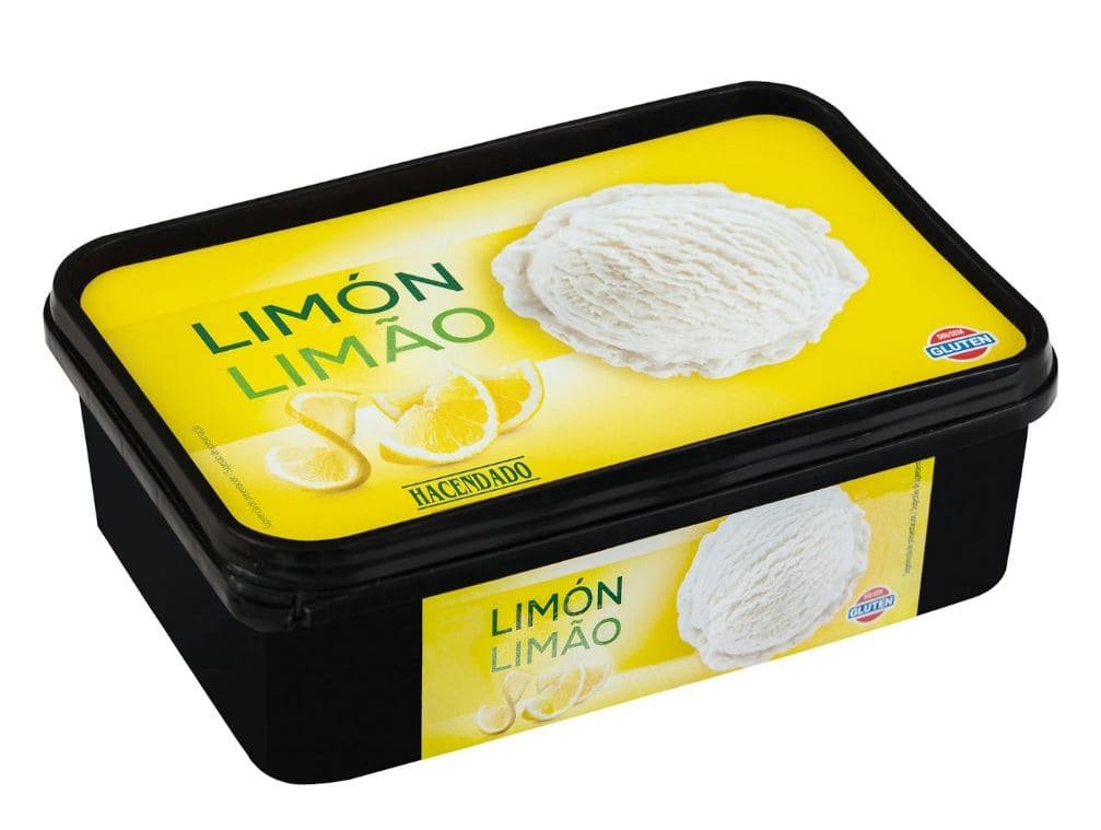 Sorbete con limón Hacendado