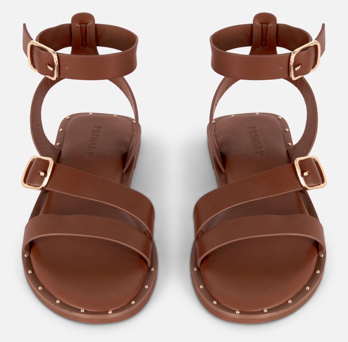 Sandalias de piel sintética asimétricas de Primark