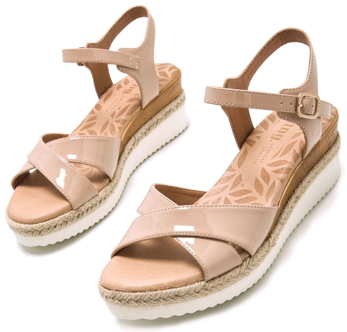 Sandalias de cuña con pala cruzada Mustang de El Corte Inglés