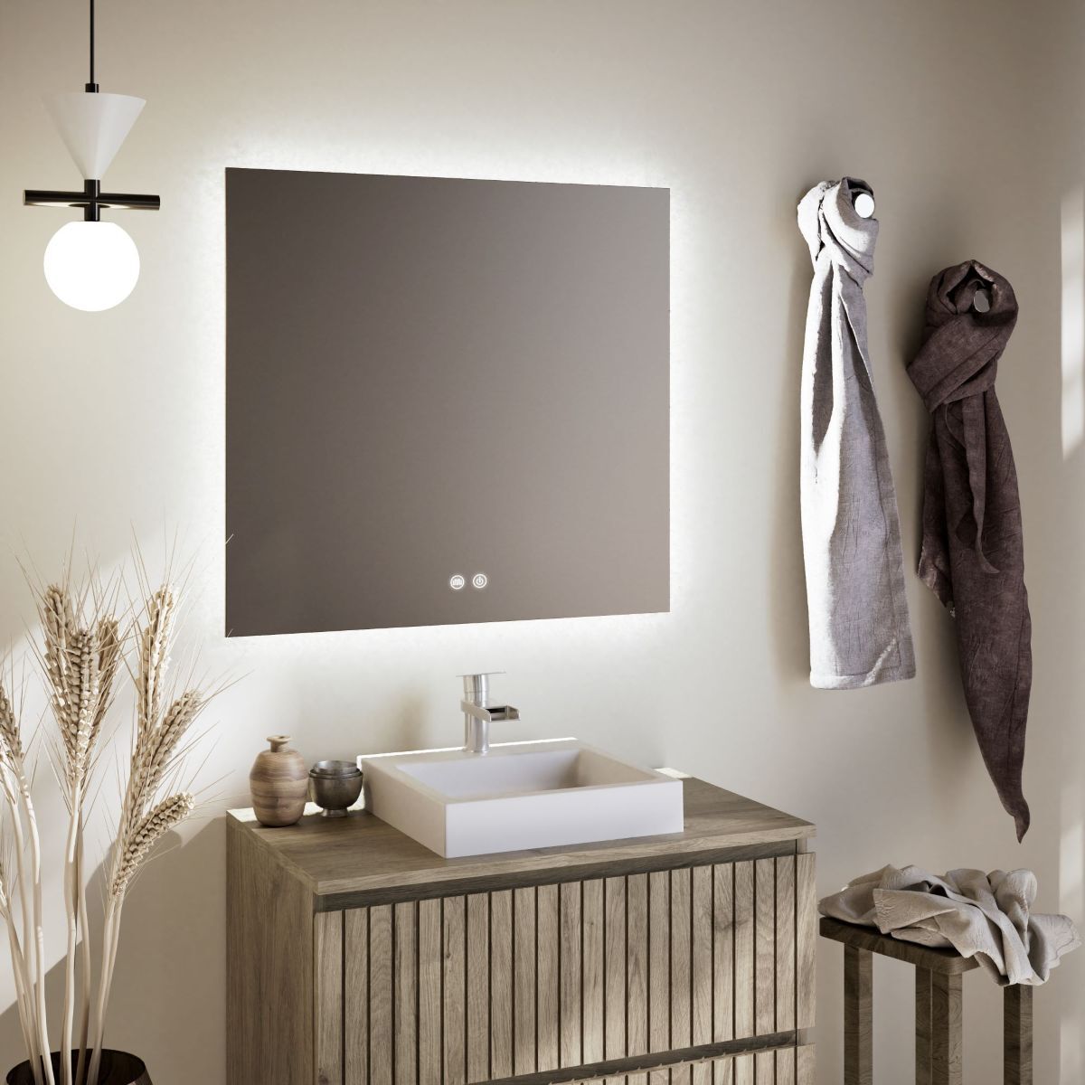 Espejo de baño LED Feel Your Bath de Leroy Merlin