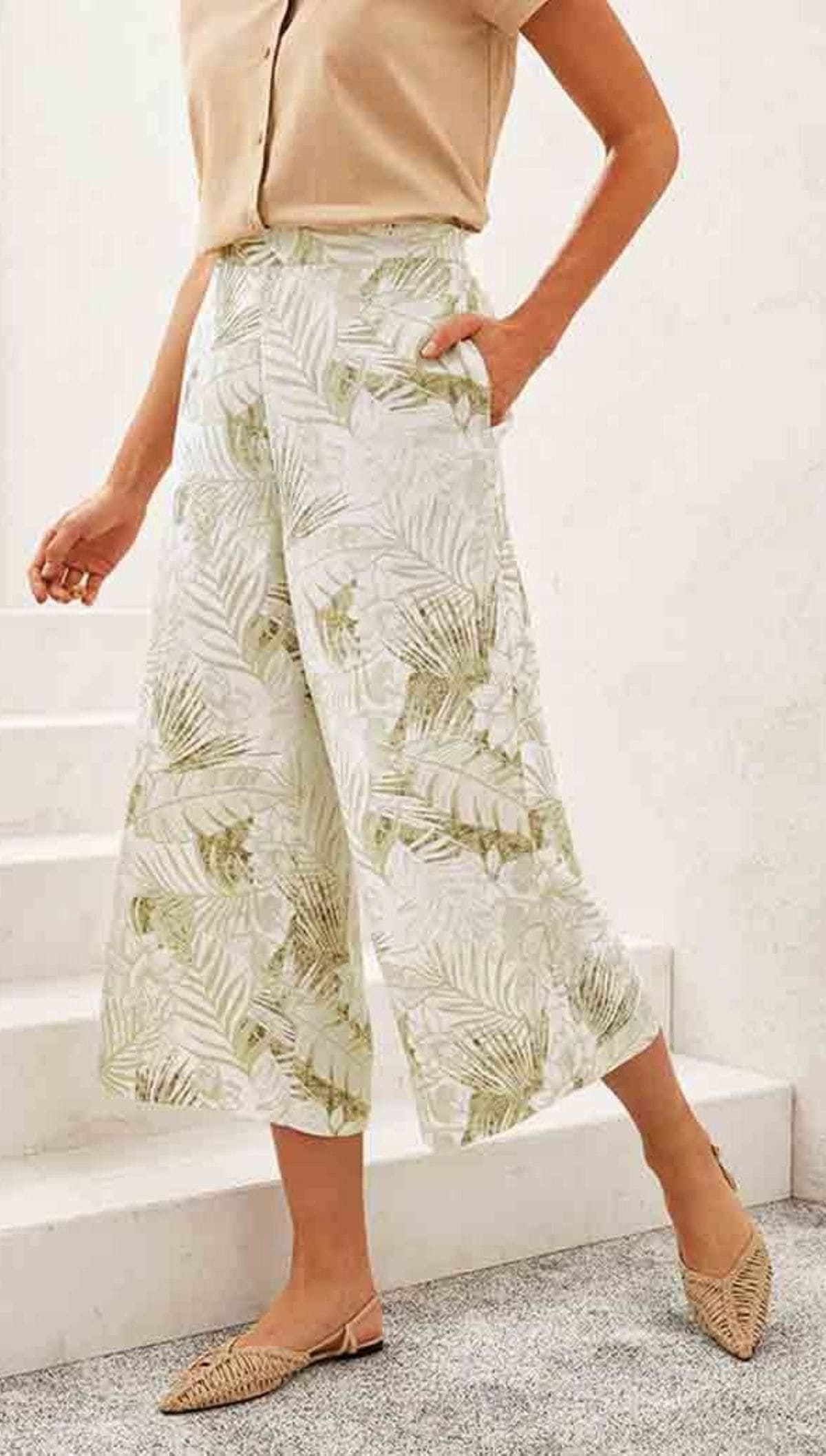 Pantalón culotte de lino Esmara de Lidl
