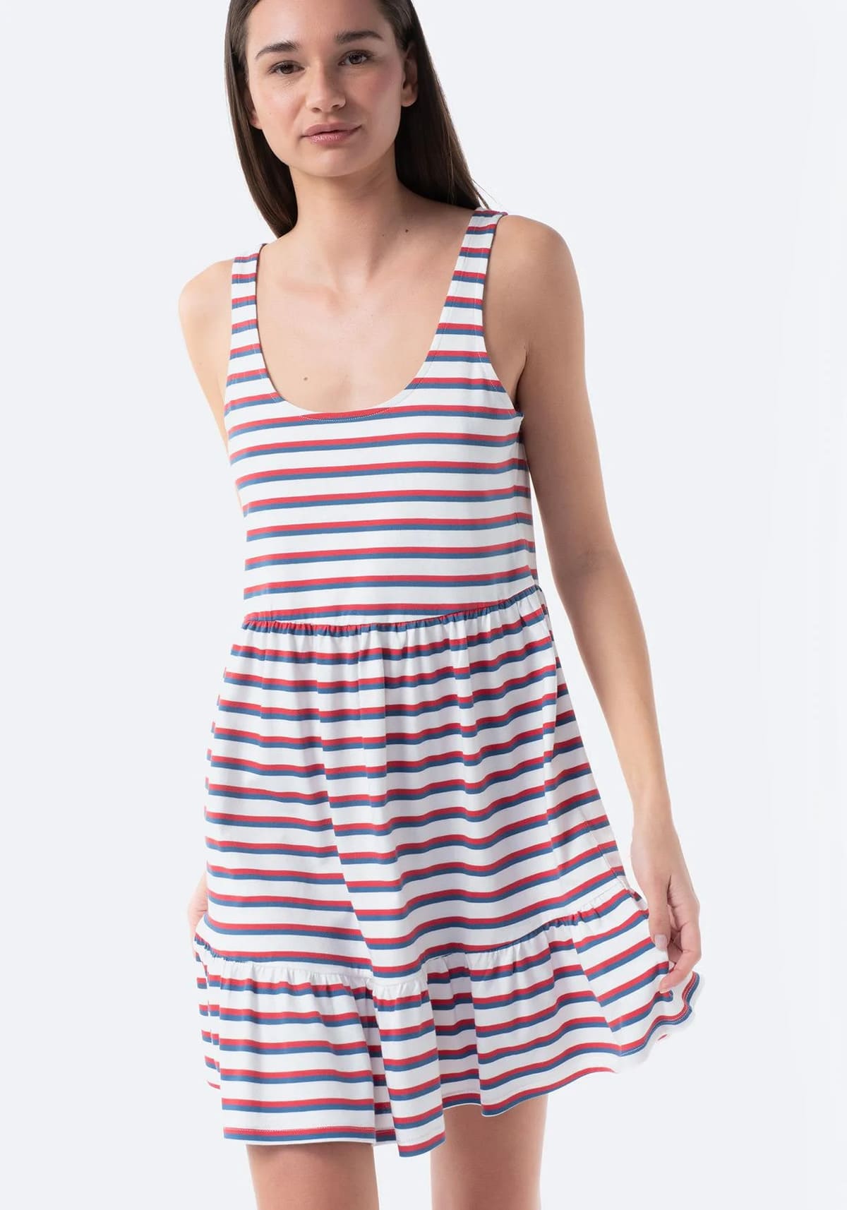 Vestido de tirantes con paneles