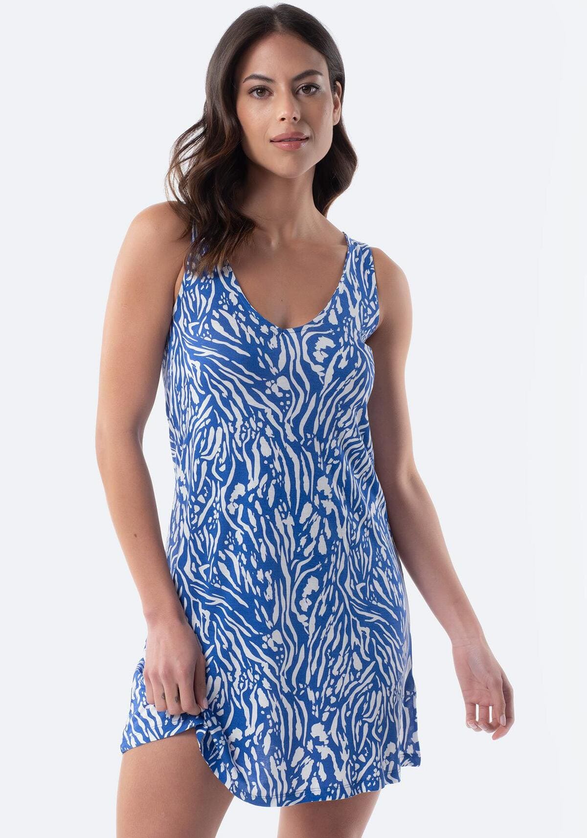 Vestido estampado sin mangas TEX