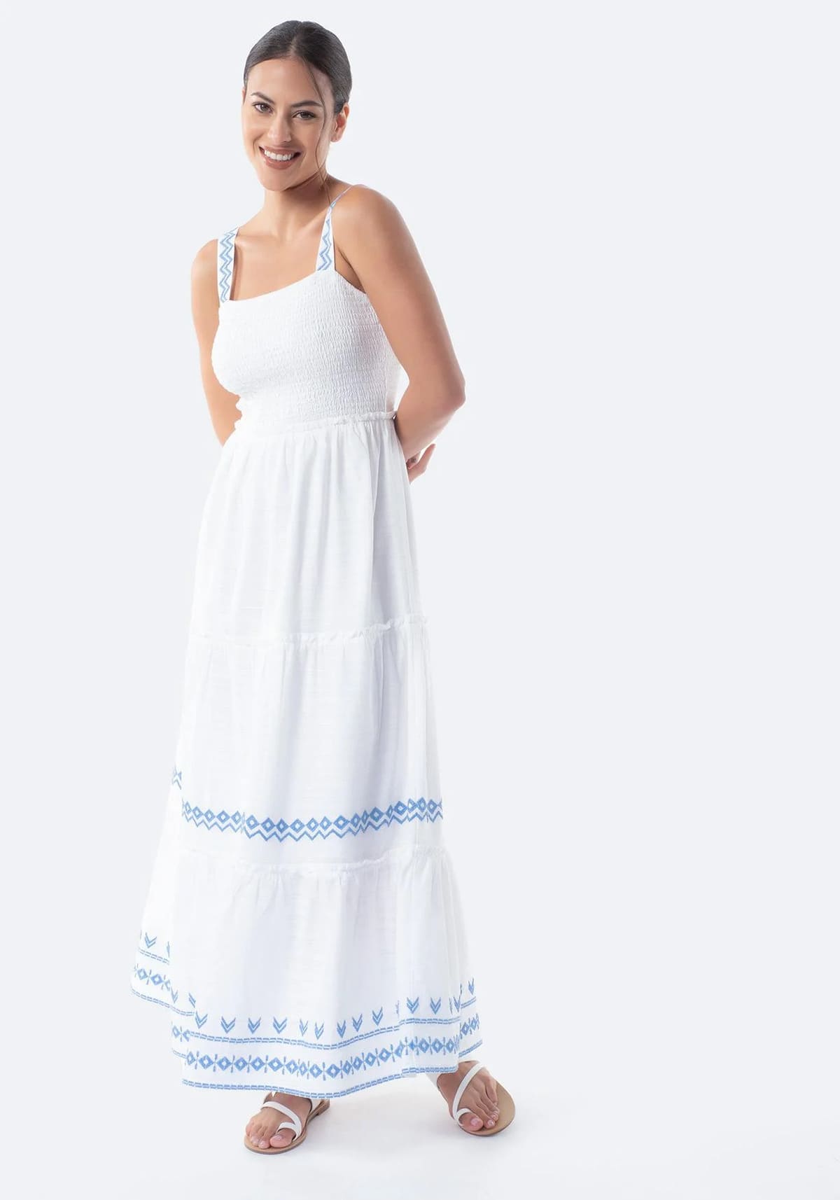 Vestido largo de tirantes