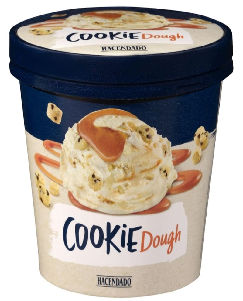 Helado Cookie Dough Hacendado