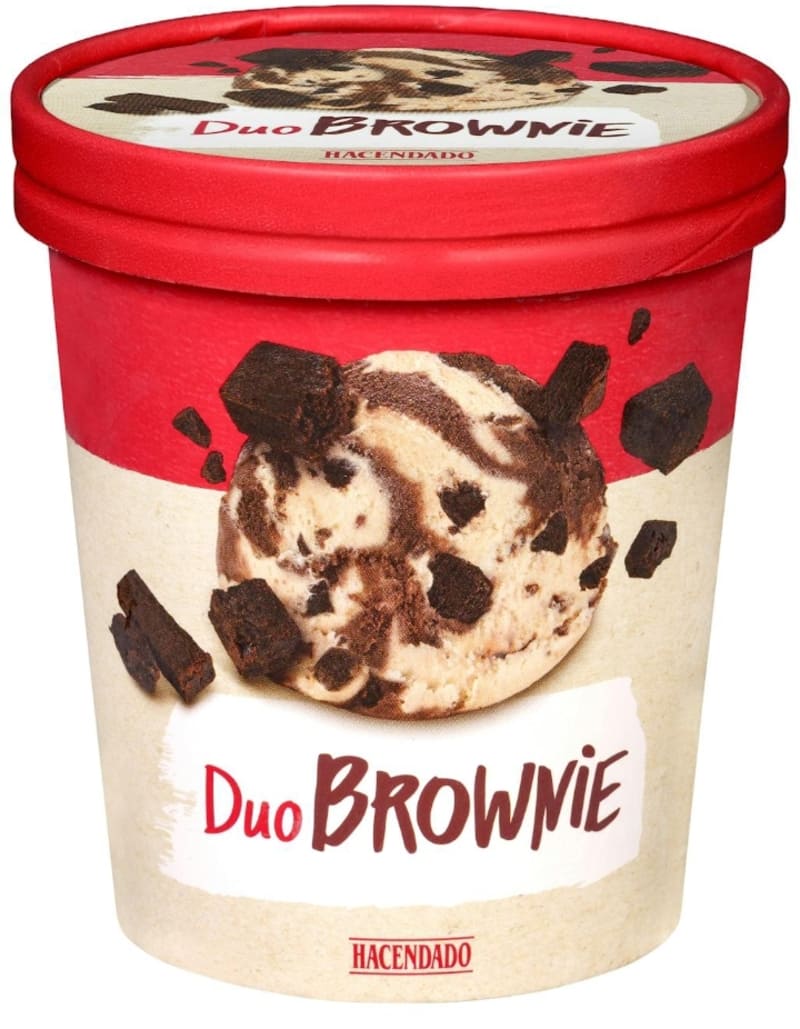 Helado Duo Brownie Hacendado