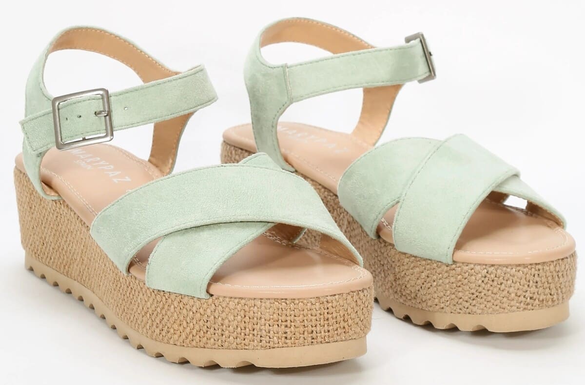 Sandalias esparto de tiras cruzadas