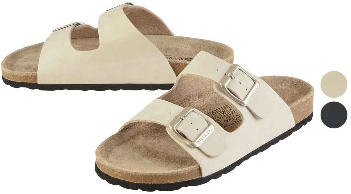 Las sandalias para mujer en color beige de Lidl