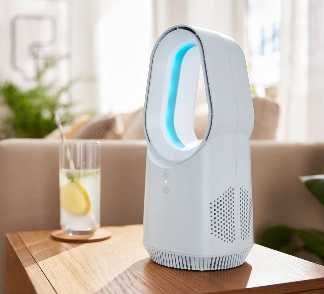 Mini ventilador de mesa sin aspas de 6 W