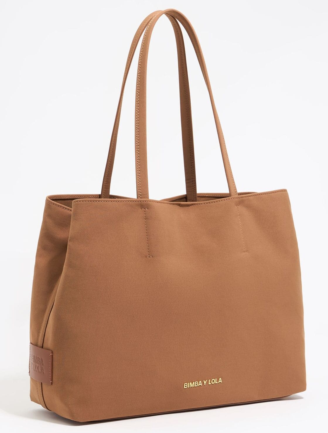 El bolso shopper Chihuahua grande gabardina en color canela de Bimba y Lola