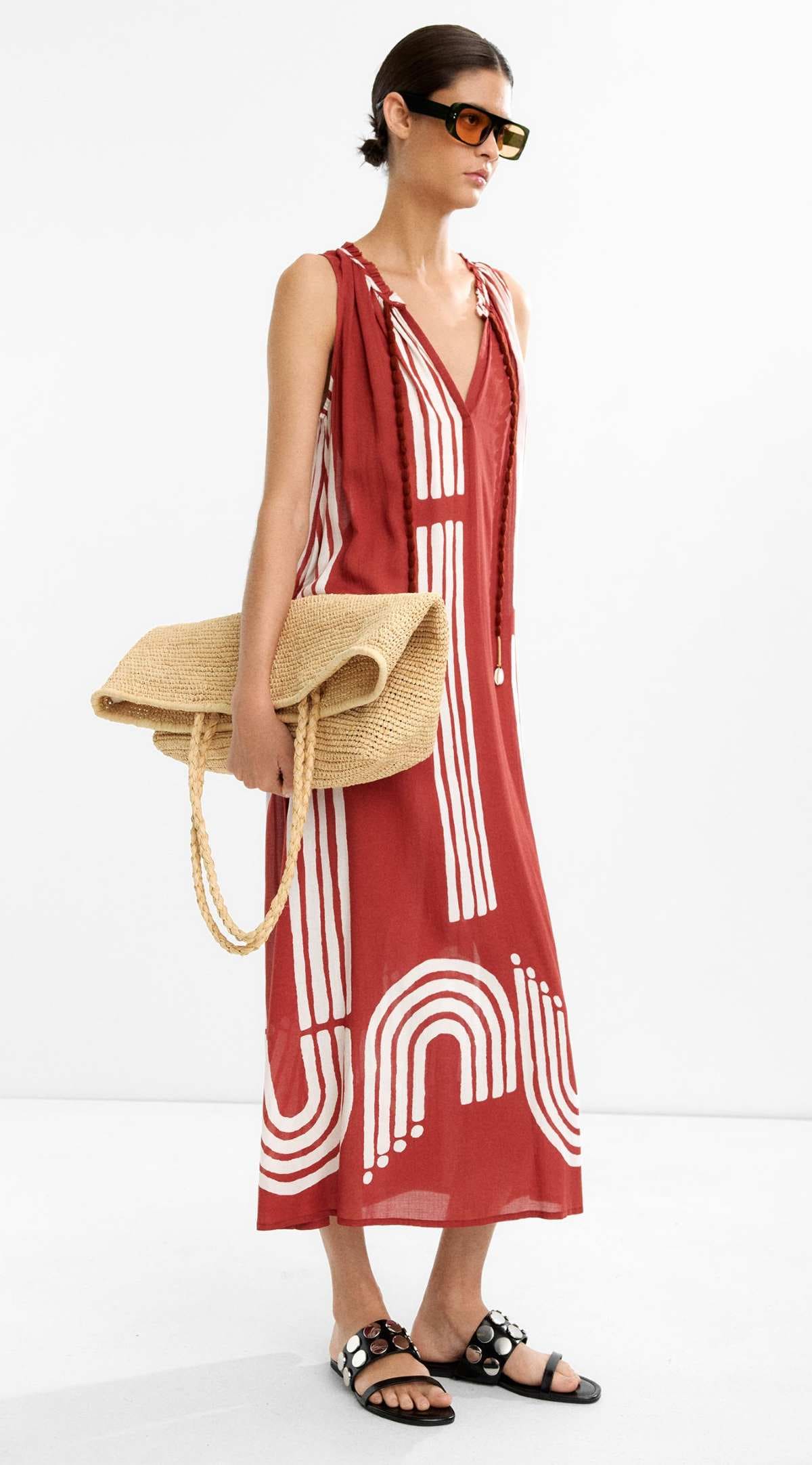 Vestido largo estampado de Parfois