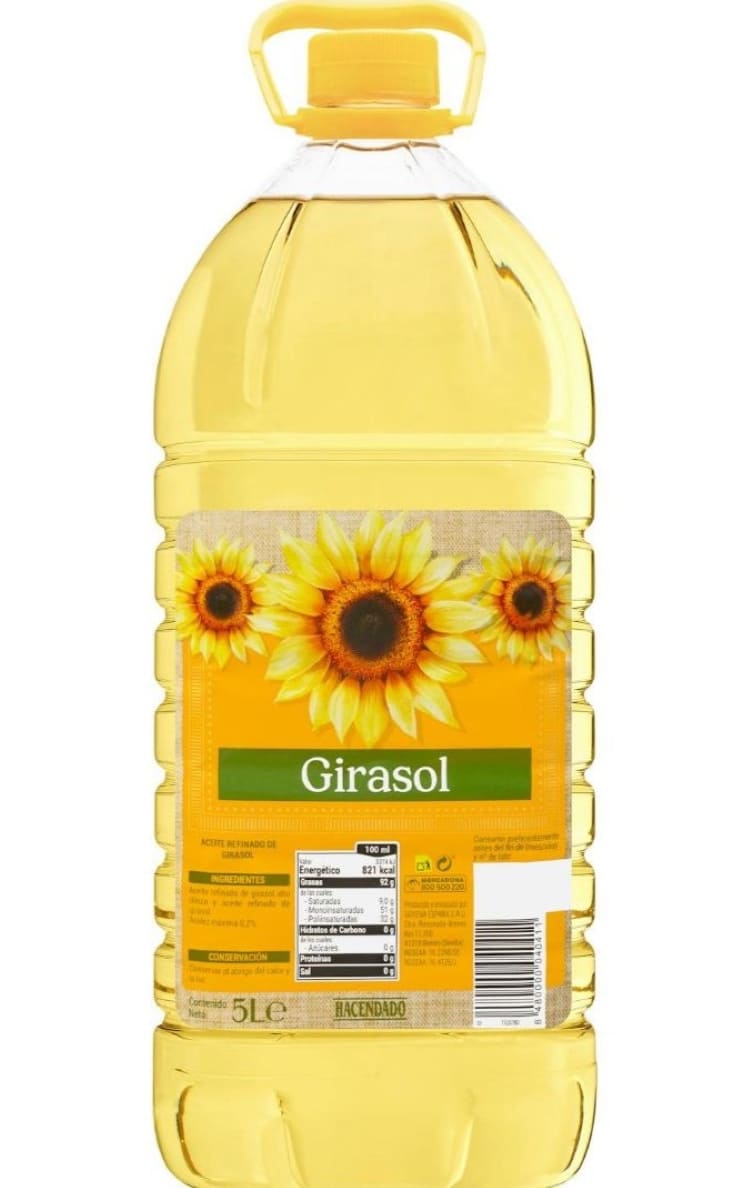 Aceite de girasol 0,2º Hacendado