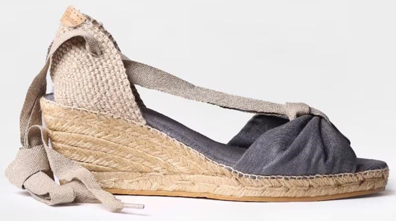 Alpargatas de cuña con cintas, Toni Poins