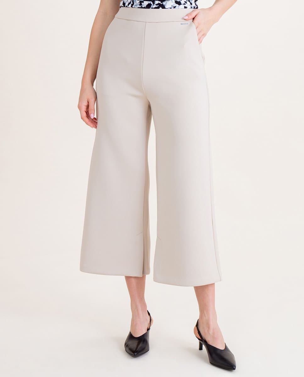 Pantalón culotte tipo sport, Calvin Klein