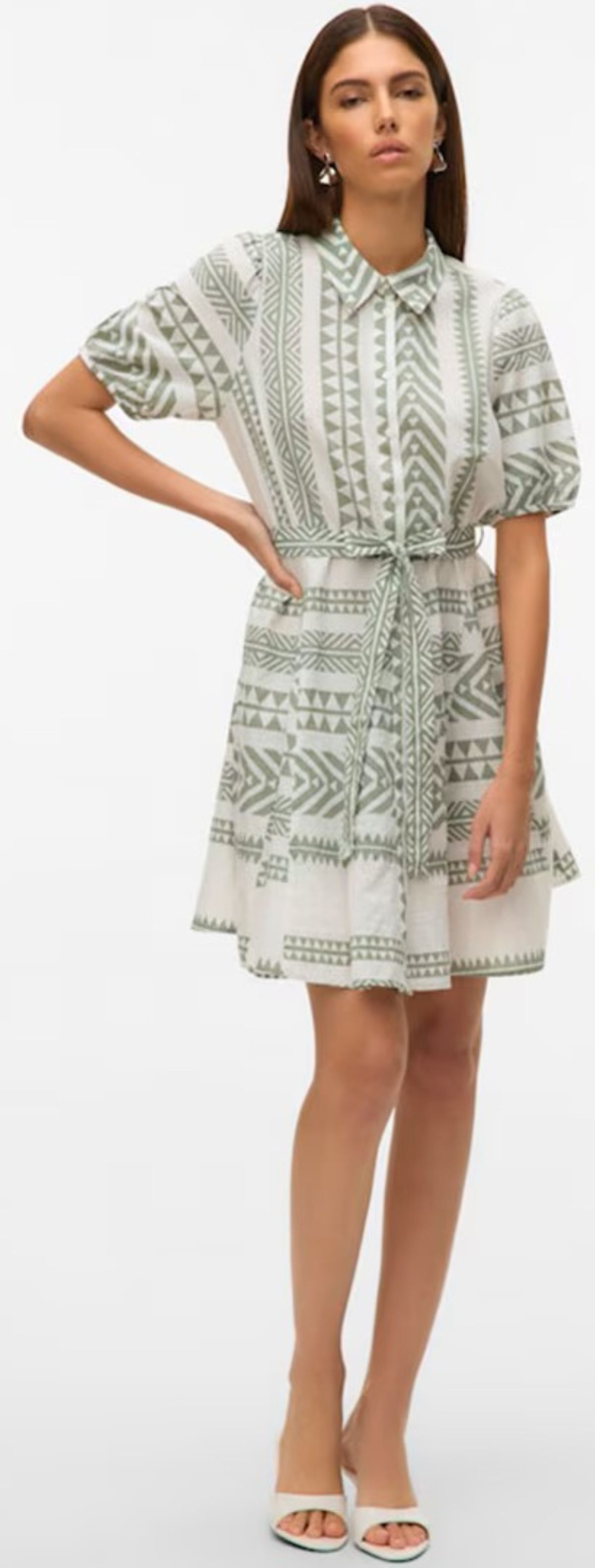 Vestido camisero con cinturón Vero Moda de El Corte Inglés