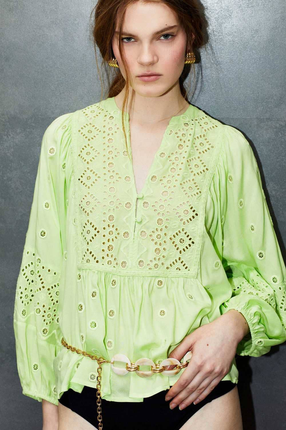 Blusa schiffly de Sfera