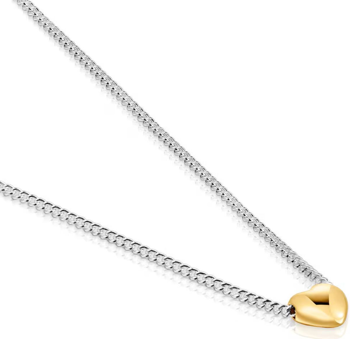 Collar corto corazón bicolor My Other Half de Tous