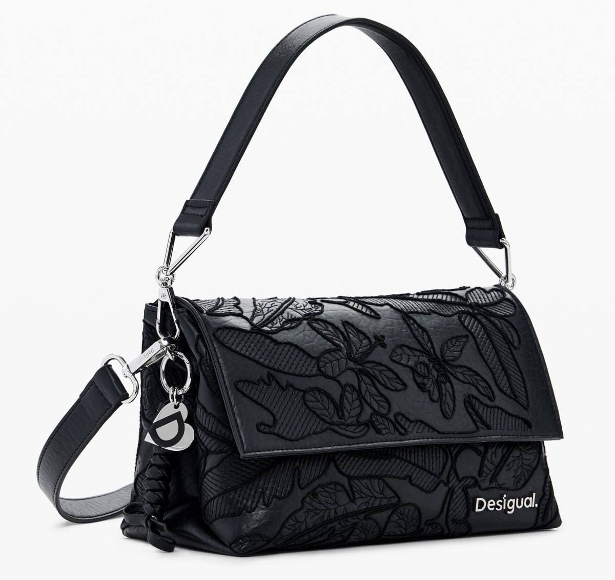 Bolso bandolera bordado mediano de Desigual