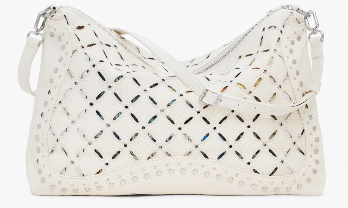 Bolso bandolera troquelados mediano de Desigual