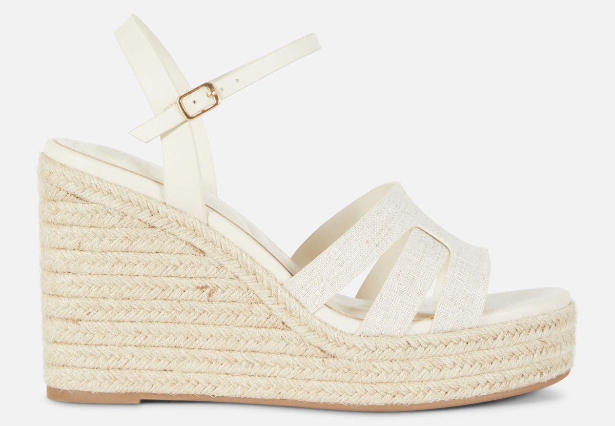 Sandalias de cuña con tiras cruzadas de Primark