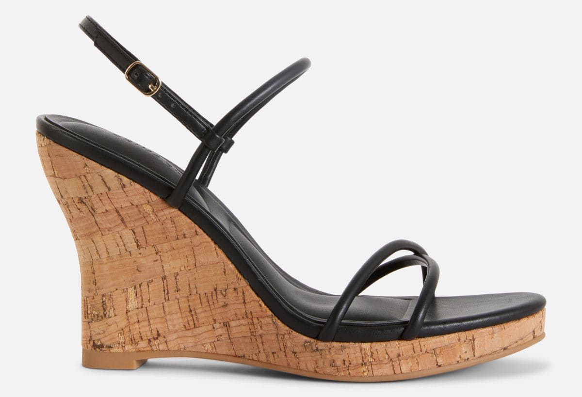 Sandalias elegantes con cuña de corcho de Primark