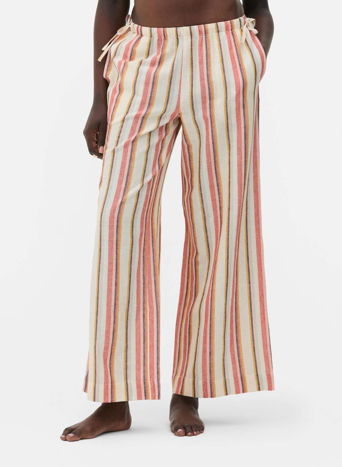 Pantalones de pernera ancha a rayas de Rita Ora de Primark