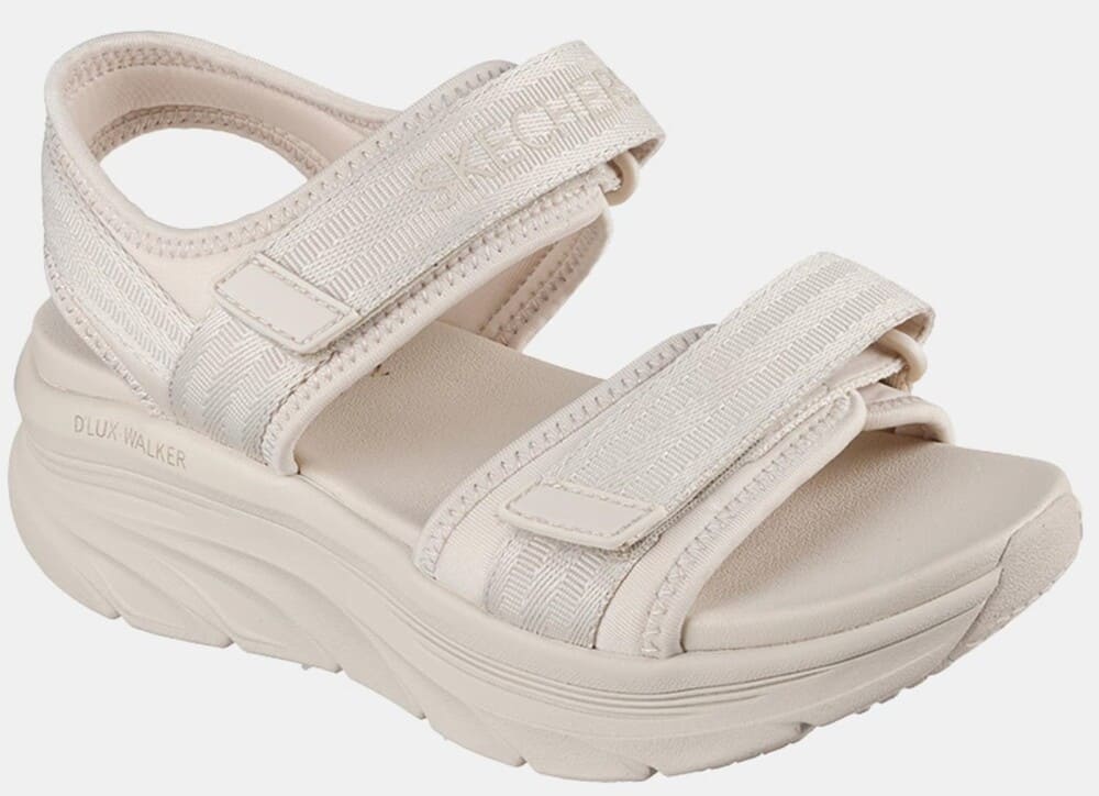 Sandalia Skechers max cushion con doble sistema de ajuste de velcro