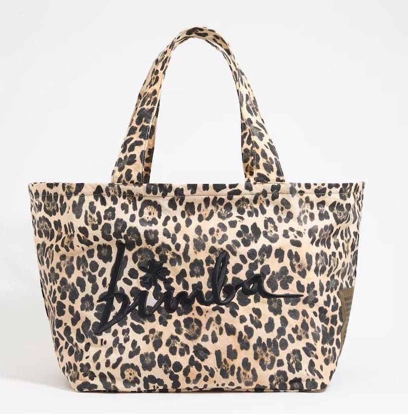 Bolso de hombro estilo shopper XL con print de Leopardo