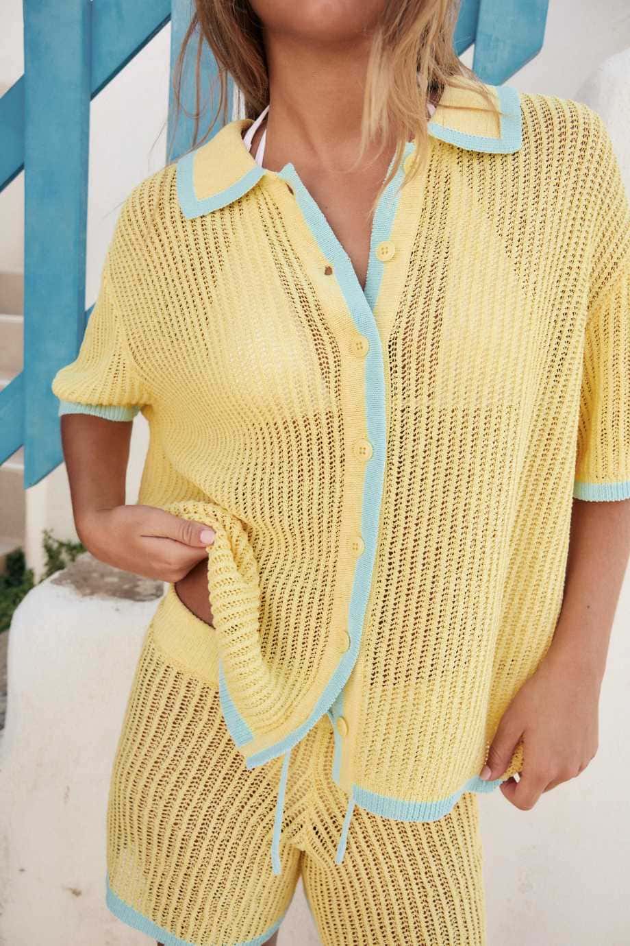 Chaqueta polo punto de Zara