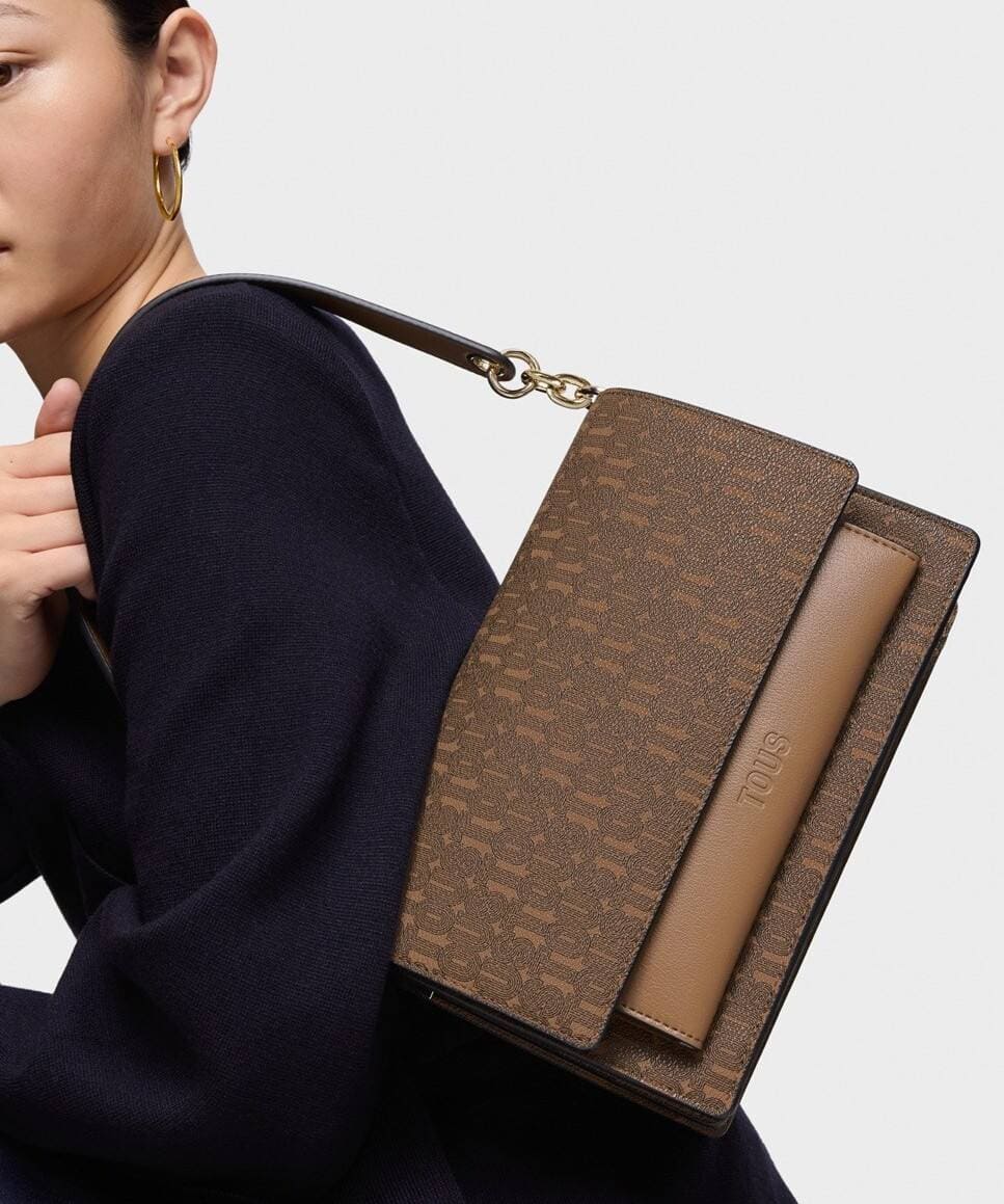 Tous Bolso bandolera mediano con cierre de broche y solapa en El Corte Inglés