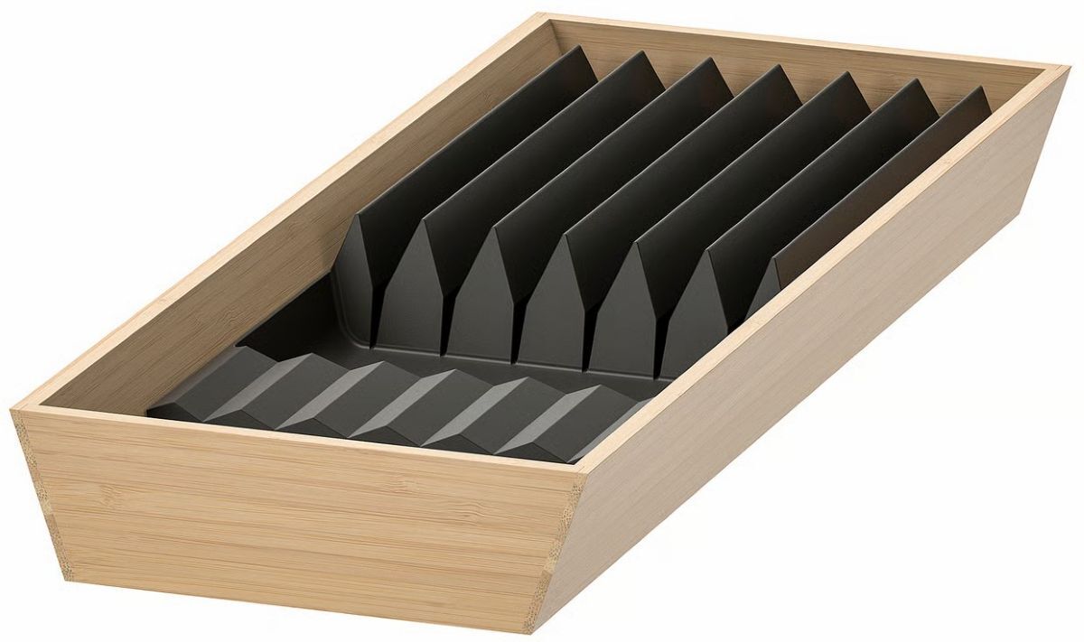 Bandeja con portacuchillos de la serie UPPDATERA de Ikea