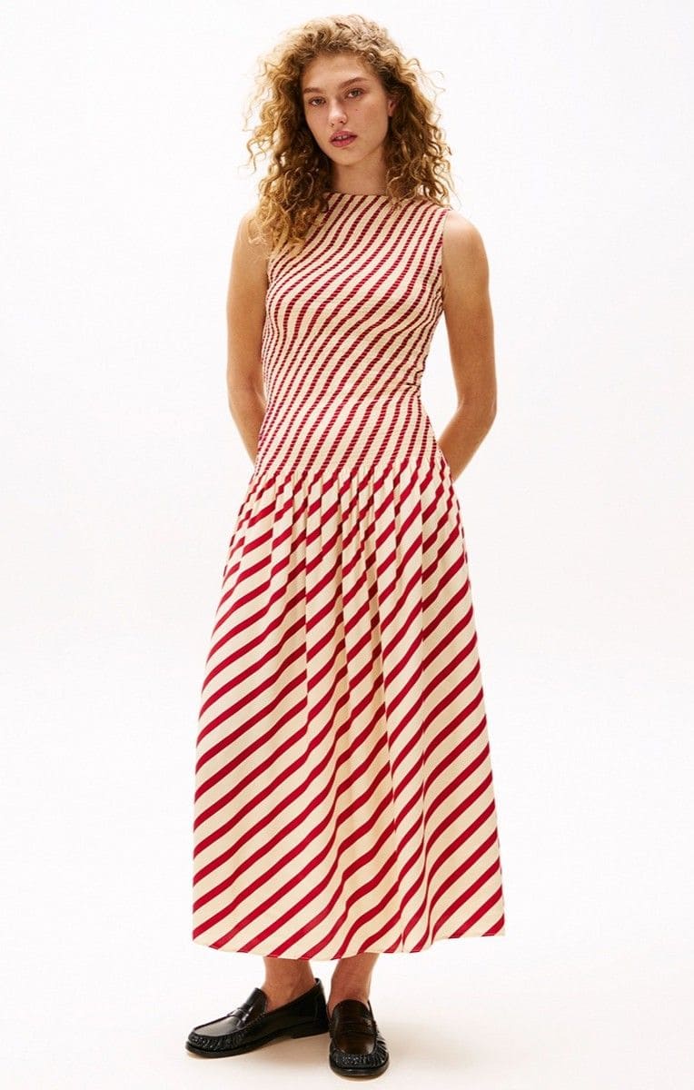 Tommy Hilfiger TH X SRG Vestido largo de rayas sin mangas