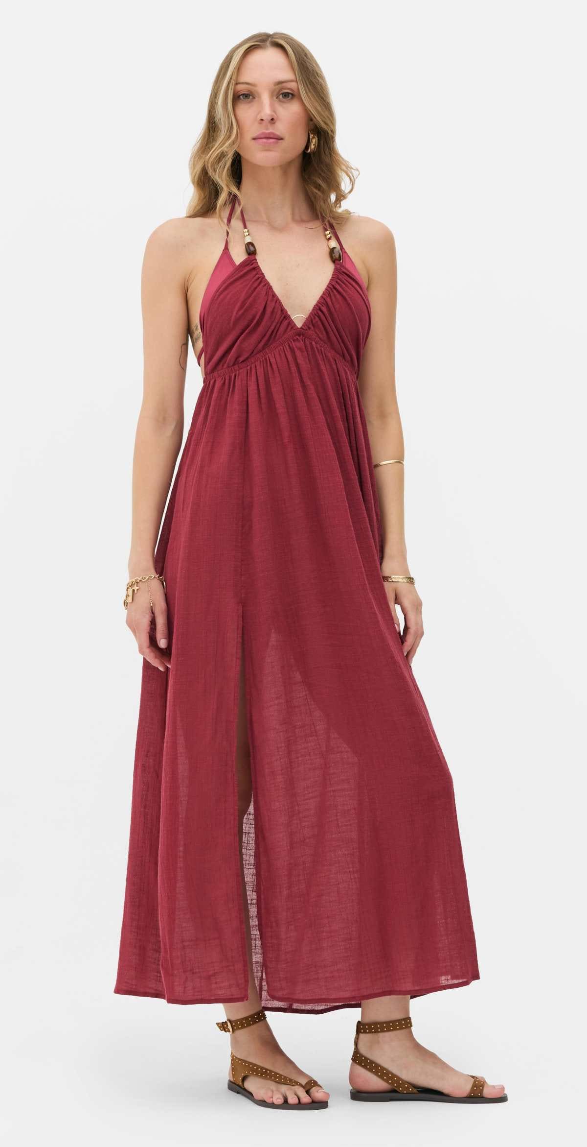 Vestido midi con cuentas de Rita Ora de Primark