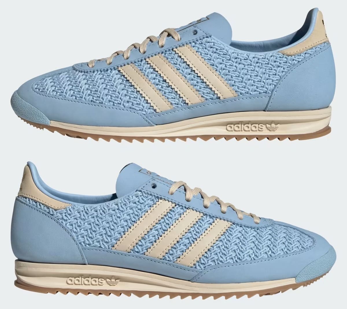 Las nuevas zapatillas SL 72 OG en color azul celeste de Adidas