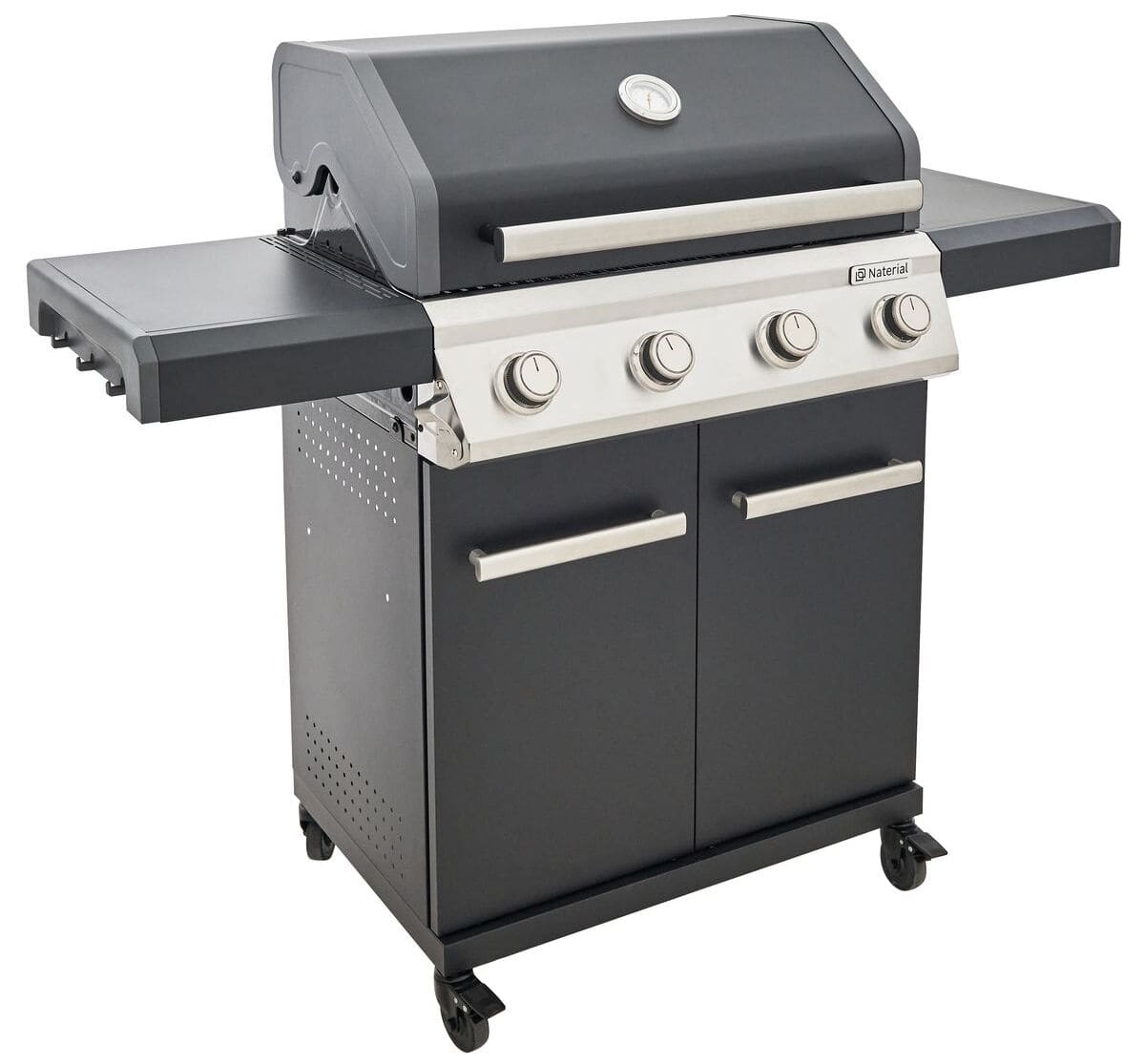 La barbacoa de gas NATERIAL Kenton II con 14 kw de potencia de Leroy Merlin