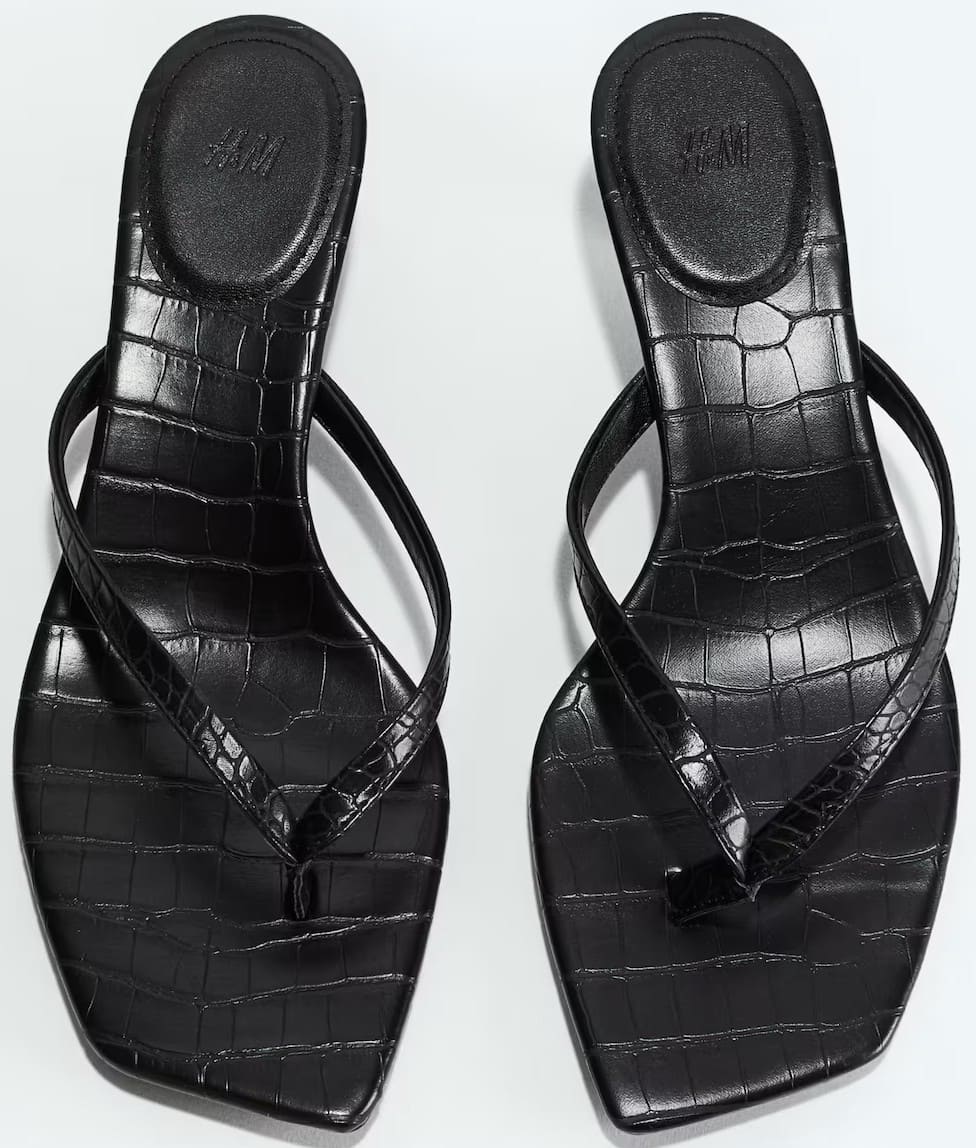 Sandalias con tacón kitten