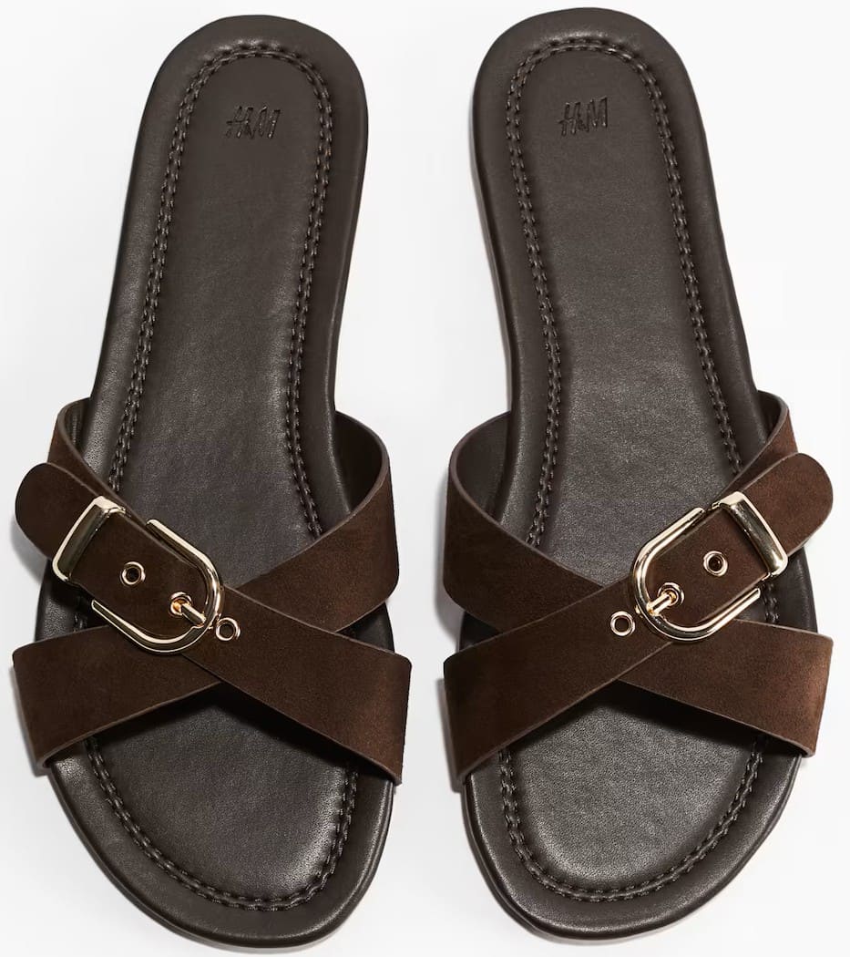 Sandalias con tiras cruzadas